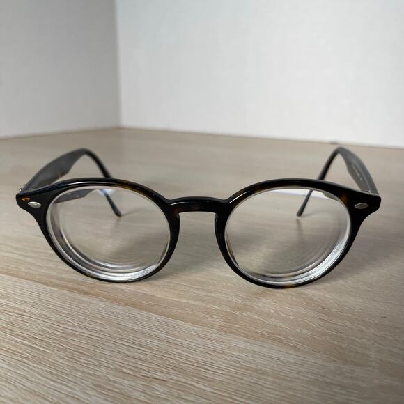 Ray-Ban RB2180-V 2012 Eyeglasses Round Dark Brown PARTS Only 49-21-145 - Picture 3 of 9